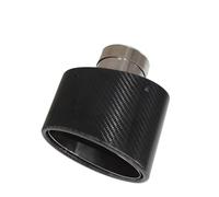 Car Muffler Tip Car Muffler Tip Exhaust Pipe Nozzle Decoration Universal Stainless Silver Oval 150mm Tilting Left Right Tail Pipe(Left 70MM)