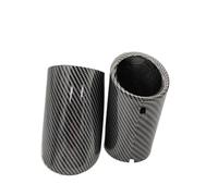 Car Muffler Tip For A3 A1 A4 B8 2009 2010 2011 2012 2013 2014 2015 2016 1/2pieces Auto Car Exhaust Tip Muffler Pipe Cover Tail Pipe(76mm-carbon)