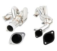 Car Muffler Tip For BMW E46 325i Exhaust Manifold Header Tailpipe Steel Exhaust EH28535 EH28538 Stainless Steel Exhaust Tailpipe(EH28538)