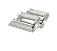 Car Muffler Tip For BMW F20 F21 M135 F22 F23 M235i M240i F30 F31 335i 340i F34 GT F32 F33 435i 440i 2 Pieces Exhaust Tips Tail Pipe(Silver)