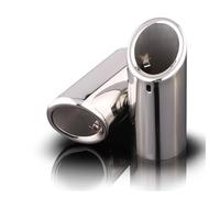 Car Muffler Tip For BMW F30 2013-2018 E92 E90 3 Series GT 325i 328i Stainless Steel 2pieces 70mm Car Exhaust Muffler Tip Cover Tail Pipe(2pieces Silver)