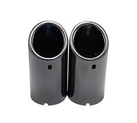 Car Muffler Tip For BMW F30 2013-2018 E92 E90 3 Series GT 325i 328i Stainless Steel 2pieces 70mm Car Exhaust Muffler Tip Cover Tail Pipe(2pieces Gloss Black)