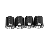 Car Muffler Tip For BMW M2 F8 M3 F80 M4 F82 M5 F10 M6 F12 Muffler Tip 70mm Nozzle 4 Pieces Car Exhaust Tip Tail Pipe(Carbon Fiber A)