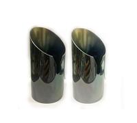 Car Muffler Tip For BMW Series 3 E30 E36 E46 E90 E91 E92 E93 F30 F31 F34 2pieces Car Exhaust Rear Muffler Tail Tip End Pipe Cover Tail Pipe(2018 3 Series black)