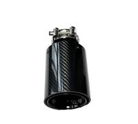 Car Muffler Tip For BMW Series E46 E60 Universal Carbon Fiber Rear Tail Exhaust Pipe Muffler Tip Nozzle 1piece Tail Pipe(ID 51MM-OD 105MM)