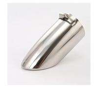 Car Muffler Tip For Nissan For Rogue For X-Trail 2014-2019 Tail Rear Exhaust Muffler Tip Pipe Trim Car Cover 1piece Exhaust Tail Tip Tail Pipe(Silver)