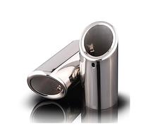 Car Muffler Tip For VOLVO S60 V40 V60 XC60 2011 2012 2013 2pieces Stainless Steel Auto Exhaust Muffler Pipe Tip Cover Tail Pipe(Highlight Silver)