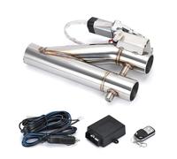 Car Muffler Tip Universal Stainless Steel 304 2.0" 2.25" 2.5" 3" Dual-Valve Electric Exhaust Downpipe Cutout With Remote Wireless Accessories Exhaust Tailpipe(2.25 inch EMP85)