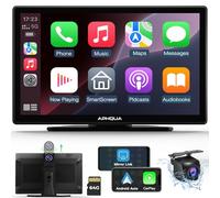 [Car Multimedia Player] Apple Carplay Screen for Car with 2.5K Dash Cam+1080p Backup Camera,Car Tablet Pro Max 2025,9" HD IPS Carplay & Android Auto Screen,Siri,AUX/FM,Mirror Link