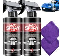 Car Nano Synthetic Spray Sealant, Turbo Shine Nexa 3 In 1 High Protection Quick Car Ceramic Coating Spray, Paint Repair Scratch Remover Kit, Multi Functional Coating Renewal Agent (2Pcs)