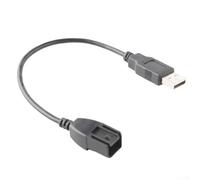 Car Navigation USB Adapter Cable for Nissan For Ford OEM Radio Audio System Extension Connection Line Black ABS