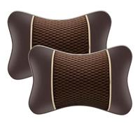 Car Neck Pillow For FIAT 500 500L 500X 500S 500e 500 Type 330/332 2012-2025, Seat Neck-Support Headrest Pillows Cervical Comfortable Breathable Travel Driving Interior Accessories,D/Brown