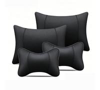 Car Neck Pillow, for Mini Countryman / F60 2016-2025 Headrest Cushion and Lumbar Support Set, Ergonomic Driving Pillow for Neck Pain Relief,Black