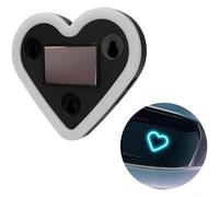 Car Neon Ambient Light Solar Powered Heart LED With Various Lighting Modes And Secure Mount For Vehicle Interior(B)