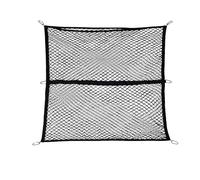 Car Nets 1/2 Layer Car Ceiling Cargo Net Highly Elastic Heavy Duty Cargo Mesh Organizer For Trunk Moving Shelf Ceiling Road Outdoor Car Cargo Net(Double layer)