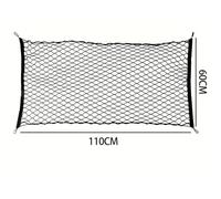 Car Nets 1pc Nylon Mesh Bag Rear Cargo Organizer Car Trunk Storage Net Black Suitable For Pilot 2003-2020 2021 2022 2023 2024 2025 Storage Nets(Single layer)