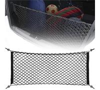 Car Nets 90/110cm Car Trunk Net Adjustable Elastic Rear Cargo Mesh Organizer With Hooks Universal Auto Accessories For Car SUV Truck Van Cargo Net(90x40cm)