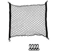 Car Nets Auto Organizer Seat Back Bag Car Back Rear Mesh Trunk Seat Elastic String Net Magic Sticker Universal Storage Bag Pocket Cage Safety Net Cargo Net(S 70X70cm)