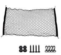 Car Nets Auto Organizer Seat Back Bag Car Back Rear Mesh Trunk Seat Elastic String Net Magic Sticker Universal Storage Bag Pocket Cage Safety Net Cargo Net(S 110X60cm)