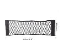 Car Nets Car Back Rear Mesh Trunk Seat Elastic String Net Magic Sticker Universal Storage Bag Pocket Cage Auto Organizer Seat Back Bag Safety Net Cargo Net(80 x 25cm)