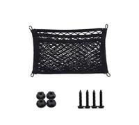 Car Nets Car Back Rear Trunk Storage Net Car-Net Pocket Storage Stretchable Mesh Pocket Net Wall Sticker Organizer Pouch Bag Car Cargo Net(25x35CM B)