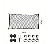 Car Nets Suitable For Tesla For Model Y 2020-2025 Cargo Net Trunk Organizer, Elastic Mesh Storage Net Car Accessories Storage Belt Hook Cargo Net(Single layer)