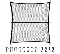 Car Nets Truck Cargo Net For Pickup Trucks SUV Small Trailer Highly Elastic Mesh Luggage Bed Netting Stretchable(Single Layer) Car Storage Mesh