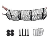 Car Nets Universal Car Accessories Pickup Trucks Car Trunk Net Bag Luggage Three-Dimensional Net Pocket Car Mesh Cargo Net(3 grids)