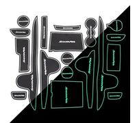 Car Non-Slip Door Groove Mats For Hyundai For Santa Fe 2019-2020 Gate Slot Pad Water Cup Mat Silicone Cusion(Bianco)