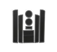 Car Non-Slip Mats for Audi A6 C6 4F 2011 2005-2010,Centre Console Armrest Storage Pads Anti-Slip Rubber Door Groove Cup Holder Mat Accessories,White