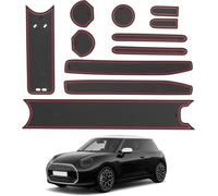Car Non-Slip Rubber Mats, Car Door Slot Mat, Cup Holder Mat Armrest Center Consoles Interior Decoration for Mini Cooper J01 EV E/SE 2024 2025