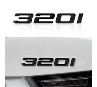 Car Number Number Letters Word Boot Emblems ABS Badge Sticker Letter Trunk Lid Compatible with BMW 3 Series 325i 328i 335d 335i Decoration Accessories (Black, 320i)