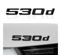 Car Number Number of Letters Word Boot Emblems ABS Badge Sticker Letter Trunk Lid Compatible with BMW 3 Series 325i 328i 335d 335i Decoration Accessories (Matt Black, 530d)