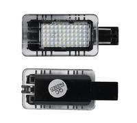 Car Number Plate Light For Volvo For V60 For S60 For S80 For XC60 For XC90 Luggage Trunk Boot Light Footwell Welcome Door Lamp 2pcs White Courtesy