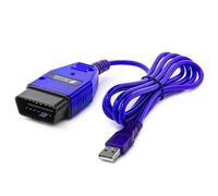 Car OBD 2 II 16-Pin USB Interface Cable Service Plug Adapter