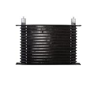Car Oil Cooler Universal 15 Rows Aluminum Auto Car Oil Cooler An10 Engine Transmission Oil Cooler Kit Black Color
