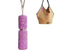 Car Oil Diffuser - 5ML Refillable Rhinestone Bottle Empty Air Freshener Ornament | Creative Modern Design Interior Decoration for Women Drivers Truck SUV RV Sedan Road Trip Home B