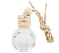 Car Oil Diffuser - Hanging Glass Perfume Bottle, Mini Aromatherapy Pendant, Car Air Freshener Accessory for Romantic Atmosphere | Decorated Perfume Bottle