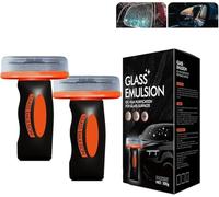 Car Oil Film Cleaner,Glass Cleaner,Glass Cleaning Board for Cars Windshield,Automotive Oils Film Cleaning Brush for Car Windows,Removes Stubborn Oil Residue,Road Grime, and Water Spots (2)