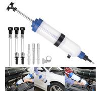 Car Oil Fluid Extractor Brake Fluid Syringe Pump Oil Change Syringe Pump Manual Suction Vacuum Fuel Transfer Hand Pump 500ML