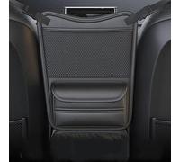 Car Organiser Between Seats for Bmw 3er Sedan E90 F30 G20, Hanging Large Capacity Front Seat Storage Car Net Organizer Mesh Storage Net,A Black
