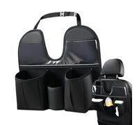 Car Organizer Back Seat,With Drinking Cup And Tablet Holder - Behind The Seat Car Storage System Stair Mats - For SUV Truck Sedan Children Toys Snack Water Bottle Roadtrip Travel