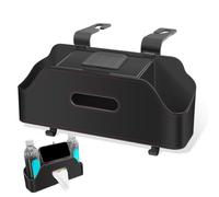 Car Organizer for Back Seat, Car Organizer for Back Seats, Car Seat Back Storage with Tissue Box, 2 Cup Holders, Hooks for App