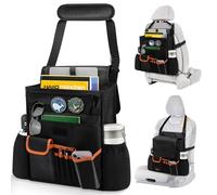 Car Organizer for Front Seat, Backseat, Passenger Seat, Multi-Compartment Hanging Car Seat Organizer for Office, Truck Cab Organiser,Separately Pokect for Laptop, Cup Holders,for Cars and Vans