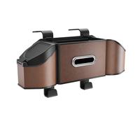 Car Organizer Hanging Storage Box for Subaru Impreza Sedan WRX STI GK GP/GJ GE/GH/GR/GV GD/GG GC 2015-2025, Tissue Box Cup Holder Large Capacity Leather Car Seat Organiser,Brown