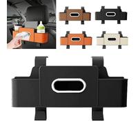 Car Organizers And Storage Box,13inch Car Organizer Storage Box Headrest,3-In-1 Car Backseat Organizer With Tissue & Cup Holders For Daily Travel Hold Phones, Snacks, Drinks And Handbags (Black)