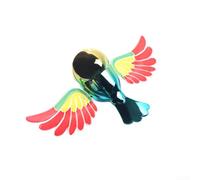 Car Ornament in Bird Form with Flapping Wing Feature for Enhancing Interior Aesthetics and Visual Entertainment (Red)