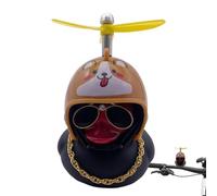 Car Ornaments for Dashboard DIY Propeller Hat Rubber Fowl Dashboard