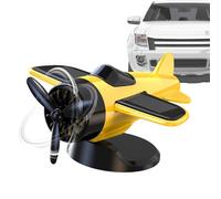 Car Ornaments for Dashboard - Rotate Airplane Ornaments - Solar Powered Interior Accessories for Vehicle Console Truck Workplace Desk Home