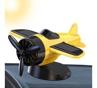 Car Ornaments for Dashboard | Rotating Aircraft Ornament - Solar Powered Interior Accessories for Vehicle Console Truck Workplace Desk Home